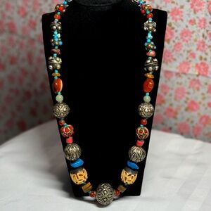 ✨ Rare Vintage Boho Statement Necklace – One of a Kind Find